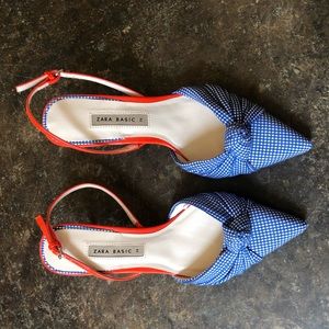Gingham Zara heels